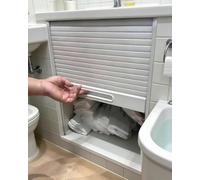 Puerta Plegable Puerta Enrollable con Tirador Incorporado para Muebles, Puertas Pantalla de Armario Flexibles para Entrada Despensa, Personalizadas en Vertical(28x40in/71x102cm)