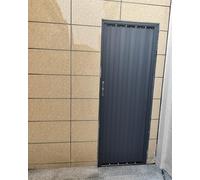 Puerta Plegable Puertas Acordeón para Patio Exterior con Cerradura, Puerta Retráctil para Armario Lavandería, Panel Simple o Doble Personalizable(59x80in (150x203cm))