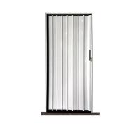 Puerta Plegable Tipo Acordeón for Pasillo Sistema De Puerta Retráctil Tipo Acordeón Con Rodillo Y Manija Mejorados Y Herrajes Completos, Ideal for Puertas De Armarios Y Baños(61x80in (155x203cm))