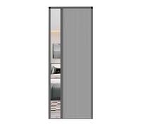 Puerta plegable tipo acordeón que ahorra espacio con manija, separador de armario invisible tipo concertina deslizante para dormitorio, marco duradero de fácil instalación, pantalla opaca para priva