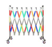 Puerta plegable y extensible con ruedas, colorido Ber, 100 x 300 cm, puerta de tijera conectable para seguridad al aire libre