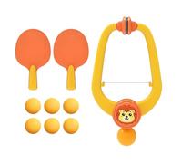 Puerta Pong | Entrenador deportivo ajustable, juego de ejercicios de tenis, incluye raqueta, para familia, niños, niñas, casa, sala de estar, sala de juegos, fiesta, cumpleaños