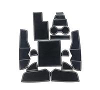 Puerta Ranura Alfombrilla para Audi A4L 2017-2019, Antideslizante Goma Consola Central Posavasos Decoración de Interiores,White