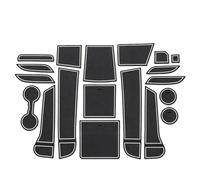 Puerta Ranura Alfombrilla para Cadillac CT6 2020, Antideslizante Goma Consola Central Posavasos Decoración de Interiores,White