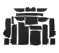 Puerta Ranura Alfombrilla para GAC Trumpchi GM6, Antideslizante Goma Consola Central Posavasos Decoración de Interiores,White