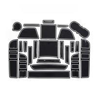 Puerta Ranura Alfombrilla para GAC Trumpchi GS3, Antideslizante Goma Consola Central Posavasos Decoración de Interiores,White