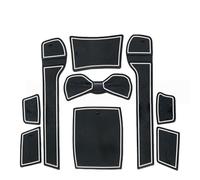 Puerta Ranura Alfombrilla para Hyundai Elantra 2008-2016, Antideslizante Goma Consola Central Posavasos Decoración de Interiores,White