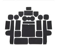 Puerta Ranura Alfombrilla para Kia Sorento 2020, Antideslizante Goma Consola Central Posavasos Decoración de Interiores,Black