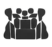 Puerta Ranura Alfombrilla para Toyota Crown 2023, Antideslizante Goma Consola Central Posavasos Decoración de Interiores,Black