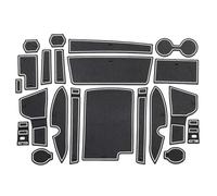 Puerta Ranura Alfombrilla para Volkswagen Viloran, Antideslizante Goma Consola Central Posavasos Decoración de Interiores,White