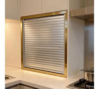 Puerta retráctil de listones de plástico, puerta corredera para uso comercial/industrial, diseño decorativo arriba/abajo, se adapta a 20-40 pulgadas de alto (26 x 40 pulgadas)