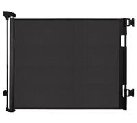 Puerta RetráCtil De Seguridad De Malla Extra Alta, Manejo Con Una Sola Mano, Ideal Para Escaleras, Puertas Y Pasillos, Uso Interior Y Exterior(Black/180cm)