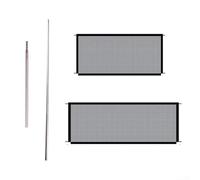 Puerta retráctil de tela plateada de titanio para aplicaciones de seguridad en interiores, incluyendo escaleras, entradas de cocina y separadores de pasillo (negro, 72 x 180 cm)