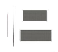 Puerta retráctil de tela plateada de titanio para aplicaciones de seguridad en interiores, incluyendo escaleras, entradas de cocina y separadores de pasillo (blanco-72 x 180 cm)