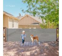 Puerta retráctil Extra Ancha de 140 Pulgadas, Puerta retráctil Extra Larga para Perros para Interiores y Exteriores, Puerta retráctil de Malla para bebés para Aberturas Grandes, Puerta retráctil