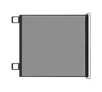 Puerta retráctil para bebé, barrera de seguridad telescópica de malla para mascotas y niños, extensible sin taladro, perfecta para escaleras, balcón, paso, cocina, apartamento, ahorro de espacio