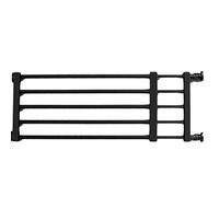 Puerta Retráctil para Cachorros y Perros, Ancha y Extensible a 39,37 Pulgadas, Rejilla sin Taladrar, Valla Extra Ancha (Negro)