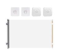 Puerta Retráctil Para Perros Y Niños Pequeños: Puerta De Seguridad Portátil Extra Ancha De 33" De Alto, Bloqueador De Mascotas Expandible Plegable Y Pantalla Para Bebés Para Pasillos, Puertas, Escaler