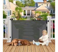 Puerta retráctil Resistente al Agua para Perros con Accesorios antioxidantes, Puerta retráctil de 55 Pulgadas de Ancho, Puerta retráctil para Perros para Mascotas, Puerta Impermeable para Perros al