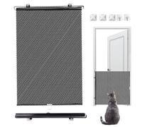 Puerta retráctil retráctil | Puerta de malla | Puerta de bebé | Indoor/Outdoor Stair Gates for Stairways Hallways Doorways Doorways Multifunctional Cat Barriers Pet Supplies Portable Safety Gates