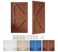 Puerta Saloon, Puertas de Vaivén para Café con Bisagras, Puerta de Interior de Madera Maciza con Cierre Automático para Restaurante, Bar, Cocina 102 112 122 127 142 cm(Brown,109cmx99cm)