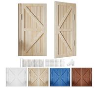 Puerta Saloon, Puertas de Vaivén para Café con Bisagras, Puerta de Interior de Madera Maciza con Cierre Automático para Restaurante, Bar, Cocina 102 112 122 127 142 cm(Beige,140cmx99cm)