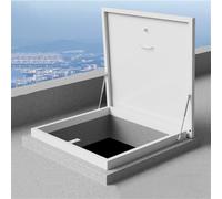 Puerta Securi de techo de aluminio Heavy Du - 39.4 x 39.4 pulgadas, cubierta de ventilación del ático, tapa de boca para acceso al techo, techo C para uso doméstico e industrial