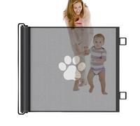 Puerta Seguridad Bebe Retráctil, Barrera Seguridad Niños Escalera, Barreras Puertas para Perros, Barrera Escalera De Malla para Puertas, Cocinas, Escaleras Y Pasillos 130×78cm