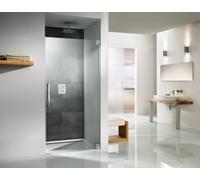 Puerta sin marco HSK K2 con bisagras para nicho K2.01, hasta 1020x2000mm, bisagra a la derecha, K2.01-R-41-120, Cabinas de ducha: Aspecto cromado: Vidrio real TwinSeal