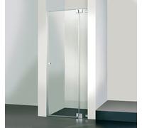 Puerta sin marco HSK Kienle con bisagra y panel fijo para nicho K.04, hasta 1000x2000mm, tope a la derecha, K.04-R-90-120, Cabinas de ducha: aspecto de acero inoxidable: Vidrio real TwinSeal