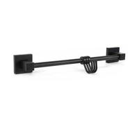 Puerta Toallas 3 Ganchos Soporte Muebles de Baño Casa Cocina Negro 02113