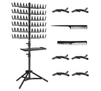 Puerta trenzada para el cabello - Chaqueta divisora portátil, soporte separador extraíble, herramienta de peinado ligera | Organizador profesional para hombres para pelucas
