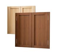 Puerta Vaiven de madera de pino, Puerta de Batientes De Madera Maciza, puerta Divisorias De Cocina, Cierre Automático, Montaje en pared, for Bar Kitchen Stairs, Marrón(Brown,W35"XH36"/88cmX90cm)
