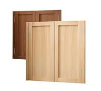 Puerta Vaiven de madera de pino, Puerta de Batientes De Madera Maciza, puerta Divisorias De Cocina, Cierre Automático, Montaje en pared, for Bar Kitchen Stairs, Marrón(Yellow,W44"XH36"/111cmX90cm)
