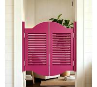 Puerta Vaivén de Madera Maciza, Puertas Batientes de Pino para Cocina y Bar