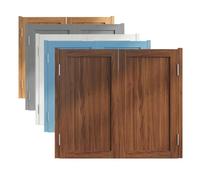 Puerta Vaiven, Puertas Batientes para Entrada, Puertas Batientes de Café Retro, InstalacióN FáCilPuerta, para Salón, Cocina, Bar(Brown,W40"XH36"/101cmX90cm)