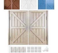 Puerta Vaiven Puertas Batientes, Puertas Batientes De Café, Puertas Batientes De Madera Maciza, 2 Paneles De Madera, Puerta Mayordomo Salón Cierre Automático(Natural,W:122 x H:90cm)