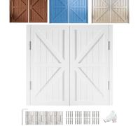 Puerta Vaiven Puertas Batientes, Puertas Batientes De Café, Puertas Batientes De Madera Maciza, 2 Paneles De Madera, Puerta Mayordomo Salón Cierre Automático(Blanca,W:70 x H:90cm)