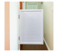 Puerta Vaiven,Puertas batientes, Puertas batientes divisorias interiores for salón, pasillo, cocina, puerta batiente simple con bisagra de cierre automático(White,W90xH90cm(35.4"x35.4"))