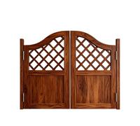 Puerta Vaiven Puertas Batientes, Puertas de Salón oscilante, Café Puerta Abatible de Vaquero Madera Maciza, Cierre Automático Abatible Bidireccional(Marrón,122 * 90cm)