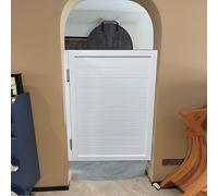 Puerta Vaiven Puertas de Café Batientes Individuales para El Interior de La Casa, Puerta de La Cocina Pasillo Puerta del Salón con Bisagras, Decoración Baño Puerta Batiente, 24"/32"/36" ( Color : Whit