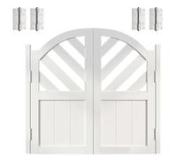 Puertas Basculante De Madera, Puerta Oscilante para Café, W 60-160cm H 100cm Puerta Vaiven Cocina Interior Puerta Batiente con Bisagras para Pasillo, Cocina, Bar, Entrada De Pub(Blanca,122 cm X 100cm)