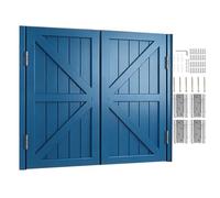 Puertas Batientes 2 Hojas Puerta Abatible De Madera Cierre Automático para Interiores Entrada Cocina Salón Oficina W70-160cm Personalizable(Dark Blue,74x100 cm (WxH))