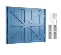 Puertas Batientes 2 Hojas Puerta Abatible De Madera Cierre Automático para Interiores Entrada Cocina Salón Oficina W70-160cm Personalizable(Light Blue,79x100 cm (WxH))