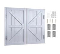 Puertas Batientes 2 Hojas Puerta Abatible De Madera Cierre Automático para Interiores Entrada Cocina Salón Oficina W70-160cm Personalizable(White,102x100 cm (WxH))