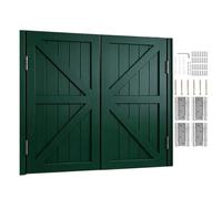 Puertas Batientes 2 Hojas Puerta Abatible De Madera Cierre Automático para Interiores Entrada Cocina Salón Oficina W70-160cm Personalizable(Dark Green,74x100 cm (WxH))
