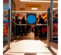 Puertas batientes automáticas de Cierre automático para mercados, Patios y almacenes: soluciones de Acceso Exterior unidireccional de 90 cm, adecuadas para Libes, Par y Otros Lugares Similar