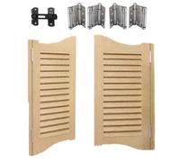 Puertas Batientes Blanca Media Cintura Puerta Vaivén De Cafetería Diseño De Lamas Para Interior Y Exterior Cierre Automático Hauteur :80cm 90cm 100cm(Beige,W80xH100cm)
