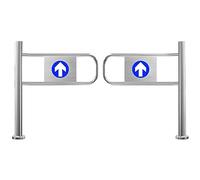 Puertas batientes de accionamiento Manual adecuadas para almacenes y mercados, Puertas peatonales automáticas con Resorte, Puertas metálicas con Apertura a 90° y accionamiento Manual, 1,20 x