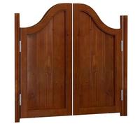Puertas batientes de cafetería, Puerta Interior con persianas Madera Maciza, bisagras Resorte Doble acción, Cierre automático, for Entrada Pasillo, Cocina, Bar y Pub(120x90cm(WxH))